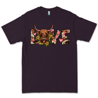 Plum highland cow love Premium Tee - JahusDesignShop