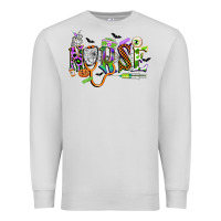Dove Grey halloween nurse Premium Sweatshirt - CowGirlArtShop