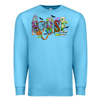 Ocean Blue halloween nurse Premium Sweatshirt - CowGirlArtShop