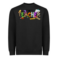Black halloween teacher Heavyweight Sweatshirt - NancyCooperArtShop