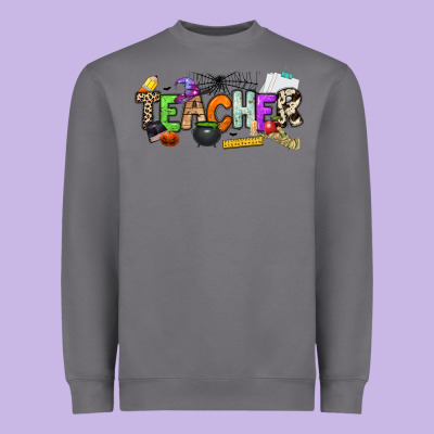 Halloween Teacher Heavyweight Sweatshirt Designed By Nancycooperartshop