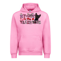 Fuchsia Pink my cat is my valentine Urban Hoodie - FaDigitalArtStudio