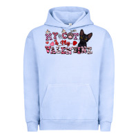 Pigment Grape Ice my cat is my valentine Urban Hoodie - FaDigitalArtStudio