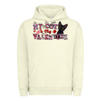 Pigment Pistachio my cat is my valentine Urban Hoodie - FaDigitalArtStudio