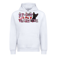 White my cat is my valentine Urban Hoodie - FaDigitalArtStudio