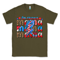 Army Green american mama Classic Tee - CowhideDigitalArt