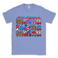 Colony Blue american mama Classic Tee - CowhideDigitalArt