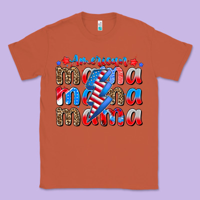American Mama Classic Tee Designed By Cowhidedigitalart