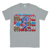 Heather Grey american mama Classic Tee - CowhideDigitalArt