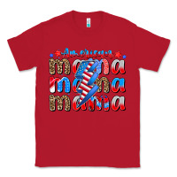 Red american mama Classic Tee - CowhideDigitalArt