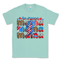 Seafoam american mama Classic Tee - CowhideDigitalArt