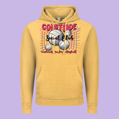 Volleyball Mom Vintage Hoodie Designed By Maliassmallbusiness