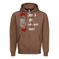 Chestnut just a girl who loves sloths Zipper Hoodie - Bettercallsaul