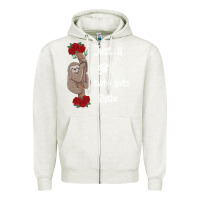 Oatmeal Heather just a girl who loves sloths Zipper Hoodie - Bettercallsaul