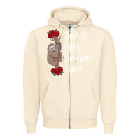 Sandshell just a girl who loves sloths Zipper Hoodie - Bettercallsaul