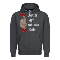 Smoke just a girl who loves sloths Zipper Hoodie - Bettercallsaul