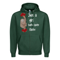Sports Green just a girl who loves sloths Zipper Hoodie - Bettercallsaul