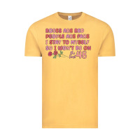 Vintage Mustard roses are red Vintage Tee - MaliasSmallBusiness