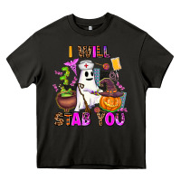 Asphalt i will stab you nurse Heavy Core Tee - AdoDesignShop