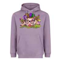 Lavender mardi gras pig Heavyweight Hoodie - CowGirlArtShop