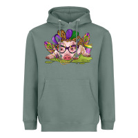 Sage mardi gras pig Heavyweight Hoodie - CowGirlArtShop