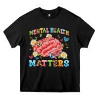Black mental health matters Heavy Core Tee - Artiststas