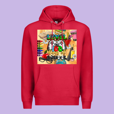 Level 100 Days Of School Premium Hoodie Designed By Cowgirlartshop