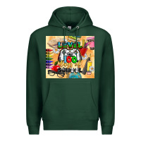 Sports Green level 100 days of school Premium Hoodie - CowGirlArtShop