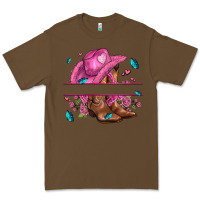 Cacao pink cowgirl hat and roses Premium Tee - AdoDesignShop