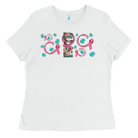 White faith ribbon gemstone Ladies Tee - JahusDesignShop