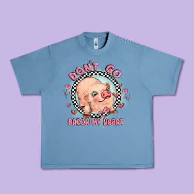 Dont Go Bacon My Heart Urban Heavy Tee Designed By Maliassmallbusiness