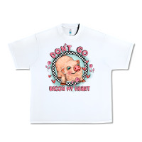 White dont go bacon my heart Urban Heavy Tee - MaliasSmallBusiness