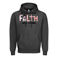 Charcoal Heather Oceans Deep My Faith Will Stand Zipper Hoodie - Bettercallsaul