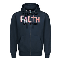 Navy Oceans Deep My Faith Will Stand Zipper Hoodie - Bettercallsaul
