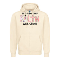 Sandshell Oceans Deep My Faith Will Stand Zipper Hoodie - Bettercallsaul