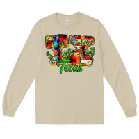 Mushroom Christmas Texas Long Sleeve Tee - MaliasSmallBusiness