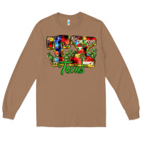 Toasted Coconut Christmas Texas Long Sleeve Tee - MaliasSmallBusiness
