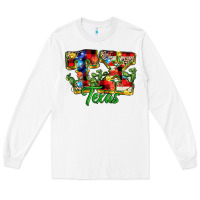 White Christmas Texas Long Sleeve Tee - MaliasSmallBusiness