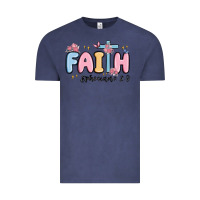 Vintage Denim faith ephesians 2 8 Vintage Tee - MaliasSmallBusiness