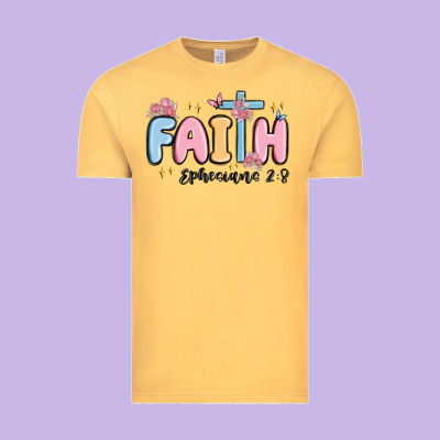 Faith Ephesians 2 8 Vintage Tee Designed By Maliassmallbusiness
