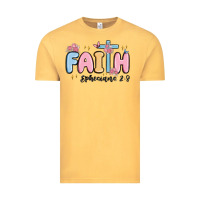 Vintage Mustard faith ephesians 2 8 Vintage Tee - MaliasSmallBusiness