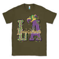 Army Green louisiana mardi gras Classic Tee - MaliasSmallBusiness