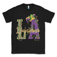 Black louisiana mardi gras Classic Tee - MaliasSmallBusiness
