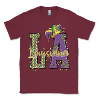 Burgundy louisiana mardi gras Classic Tee - MaliasSmallBusiness