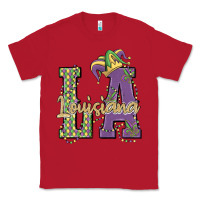 Red louisiana mardi gras Classic Tee - MaliasSmallBusiness