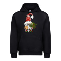 Black Christmas Gnome With Cookie Urban Hoodie - BundleAndBundleShop