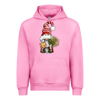 Fuchsia Pink Christmas Gnome With Cookie Urban Hoodie - BundleAndBundleShop