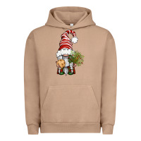 Pigment Burro Christmas Gnome With Cookie Urban Hoodie - BundleAndBundleShop