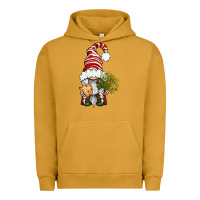 Pigment Peanut Butter Christmas Gnome With Cookie Urban Hoodie - BundleAndBundleShop
