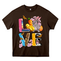 Chocolate Brown love easter Heavy Core Tee - AdoDesignShop